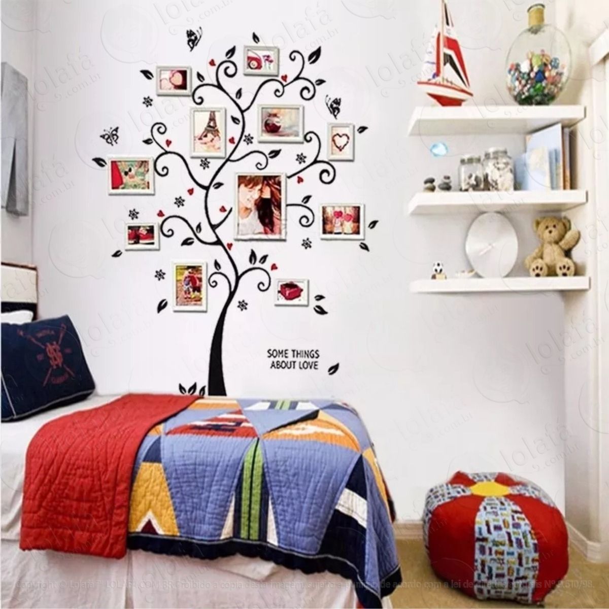 adesivo decorativo Árvore genealógica para fotos da família mod:563