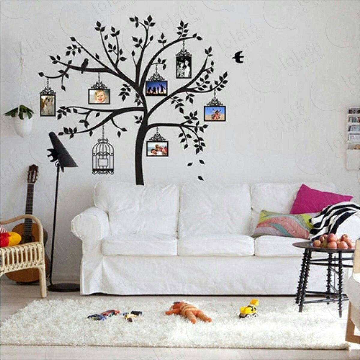 adesivo decorativo Árvore genealógica fotos da família 2metr mod:880