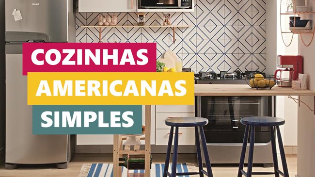 Melhores Ideias Cozinha Americana Simples