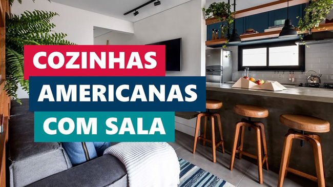 Melhores Ideias Cozinha Americana com Sala