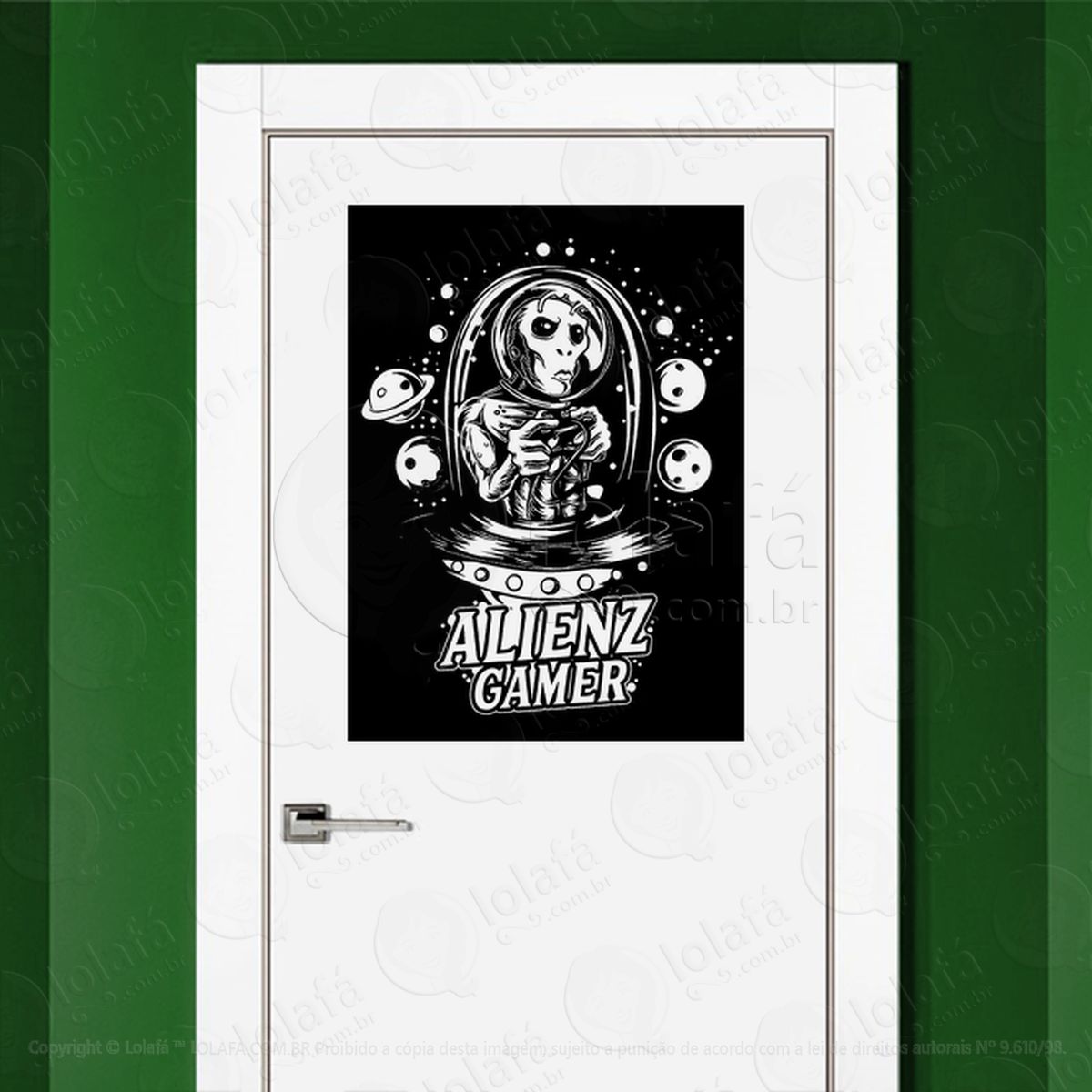 aliens gamer adesivos alienígenas intergalácticos mod:21