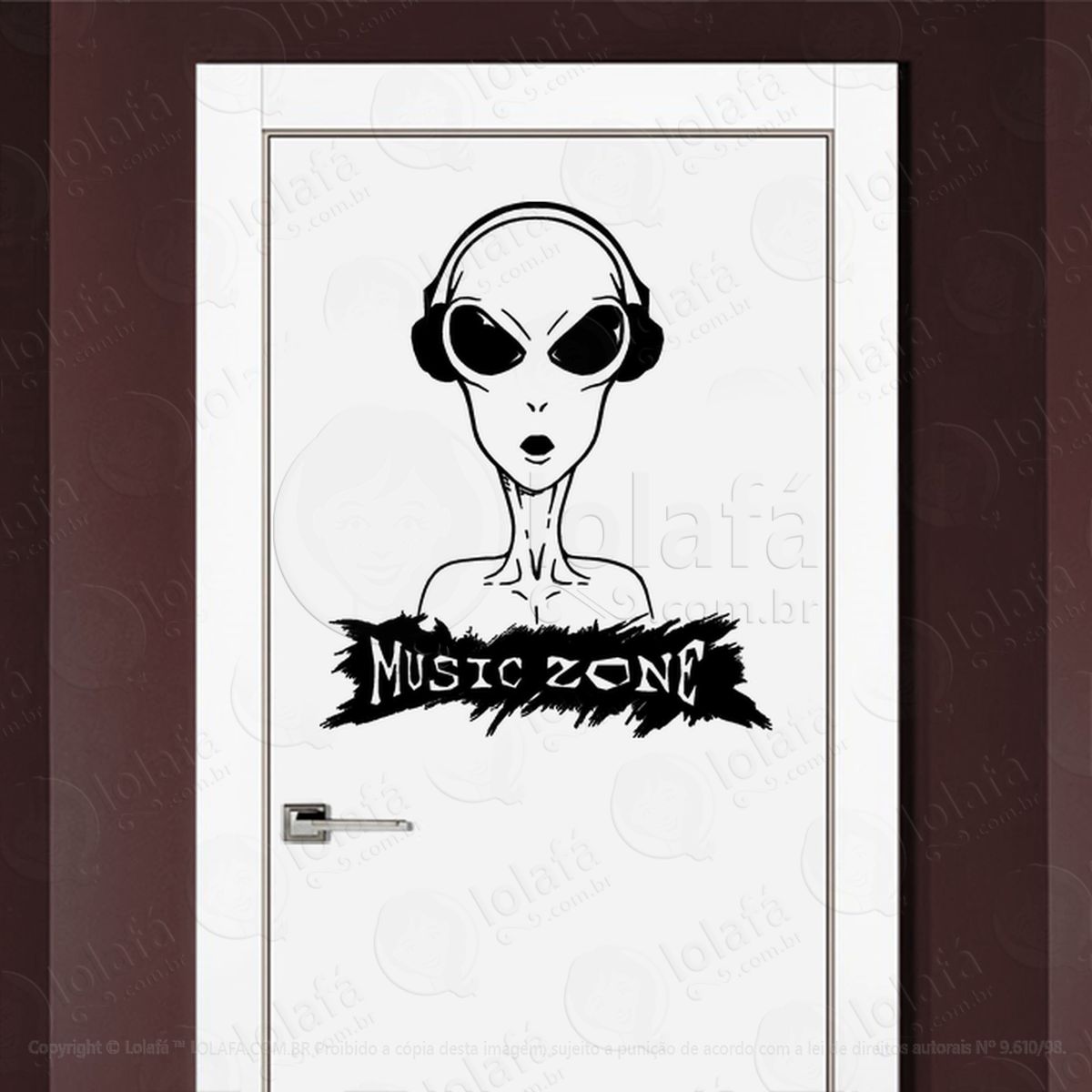 zona de música adesivos alienígenas intergalácticos mod:46