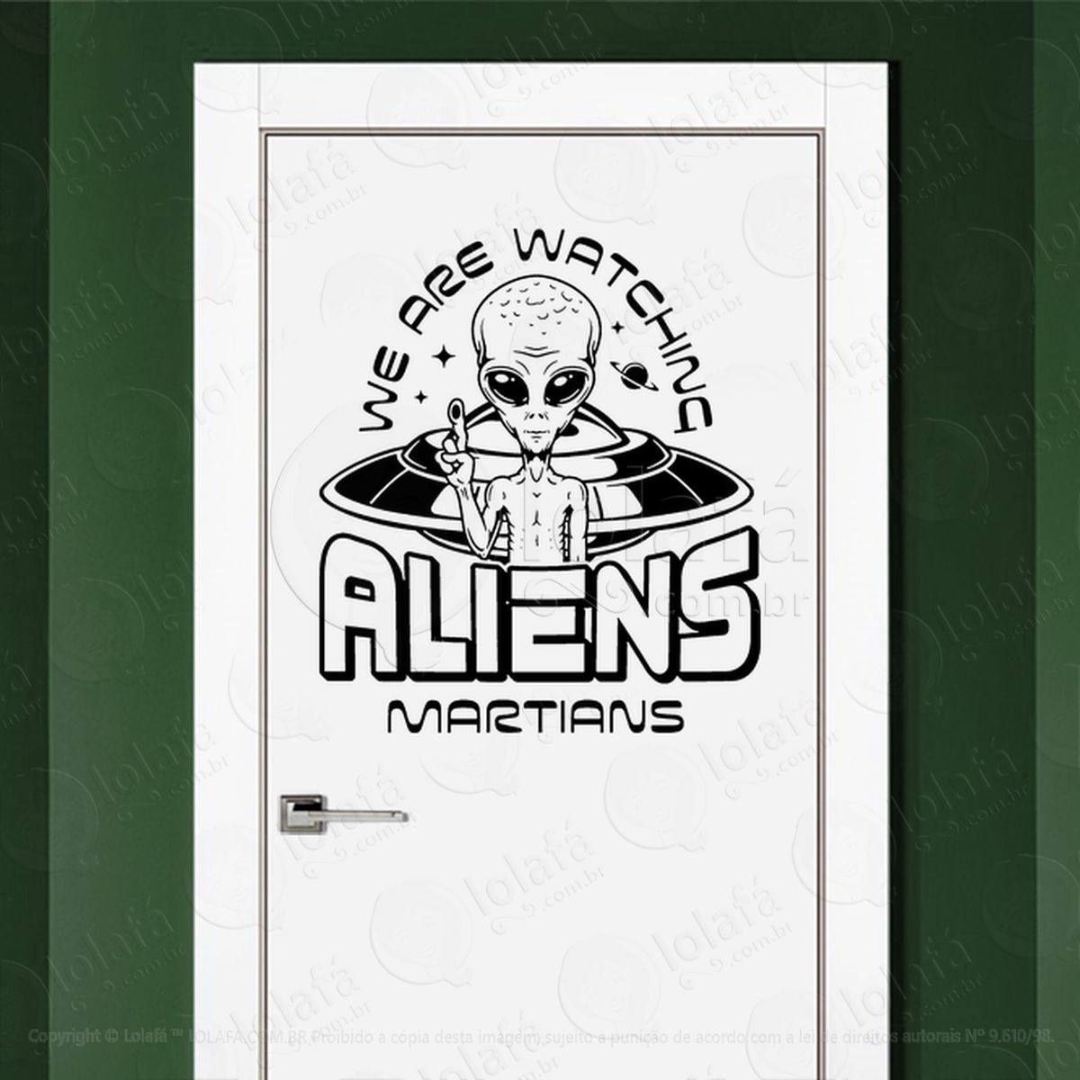 nós estamos observando alienígenas marcianos adesivos alienígenas intergalácticos mod:50