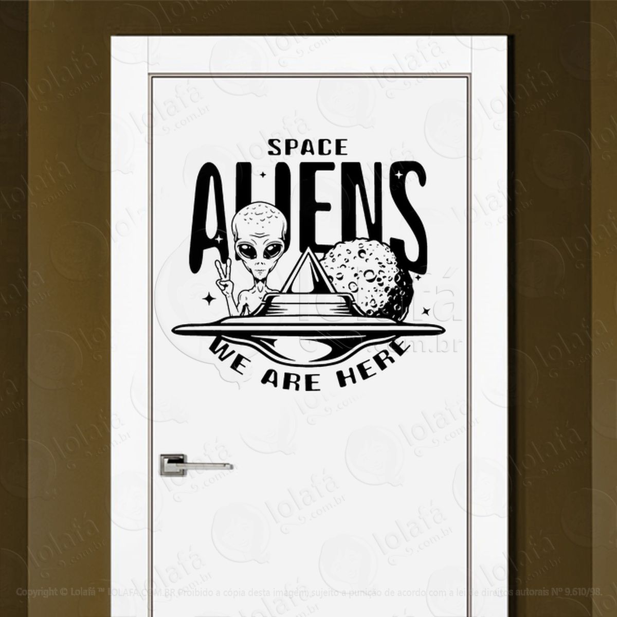 alienígena do espaço nós estamos aqui adesivos alienígenas intergalácticos mod:53