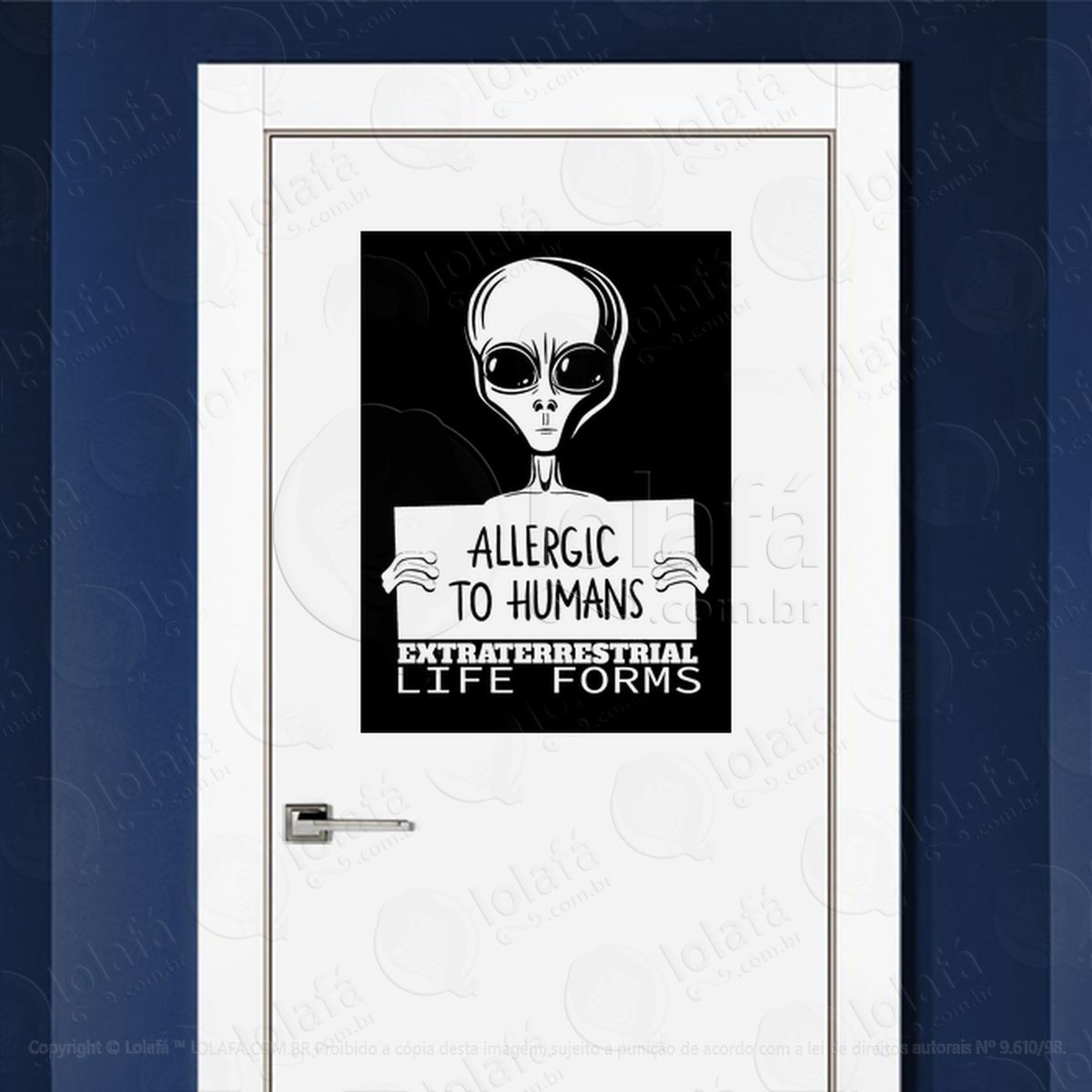 alérgico a humanos formas de vida extraterrestre adesivos alienígenas intergalácticos mod:59