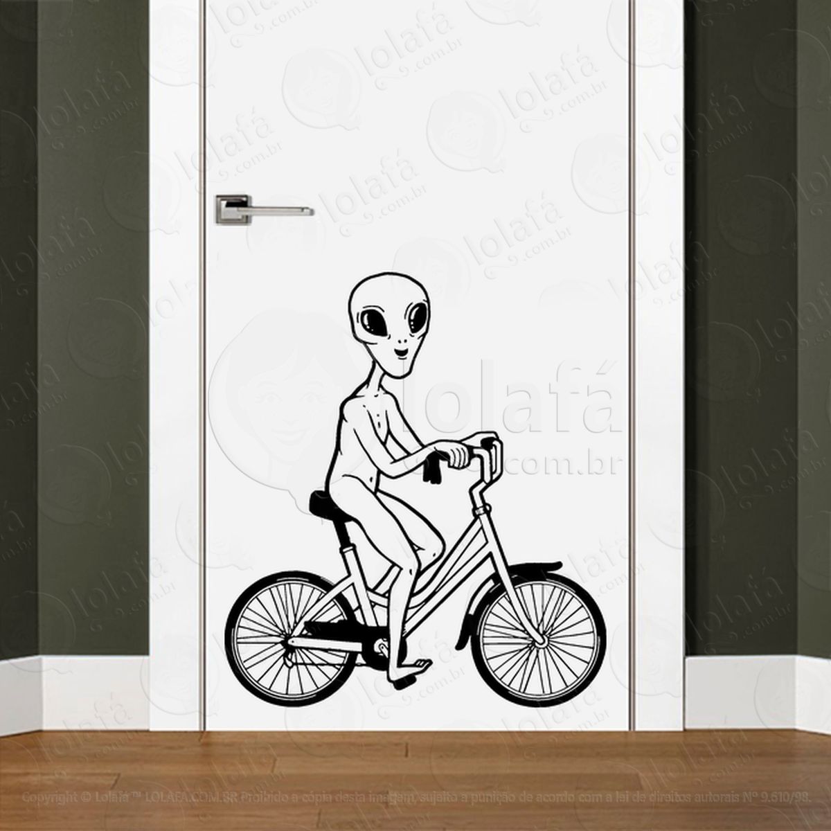 alien ciclista adesivos alienígenas intergalácticos mod:67