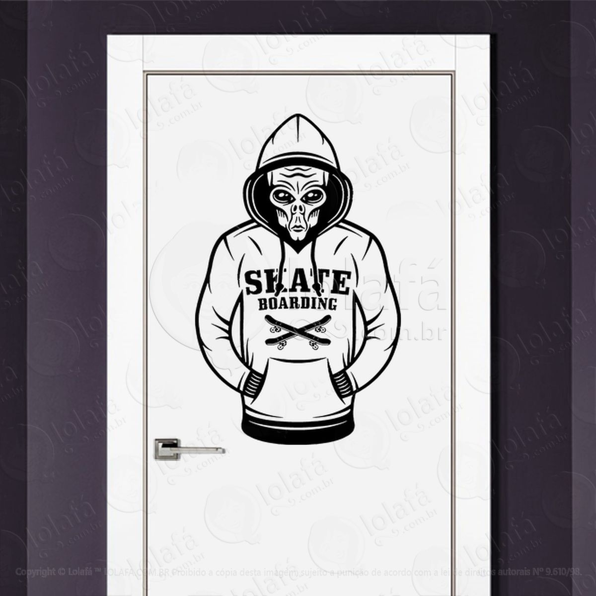 alien skate boarding adesivos alienígenas intergalácticos mod:89