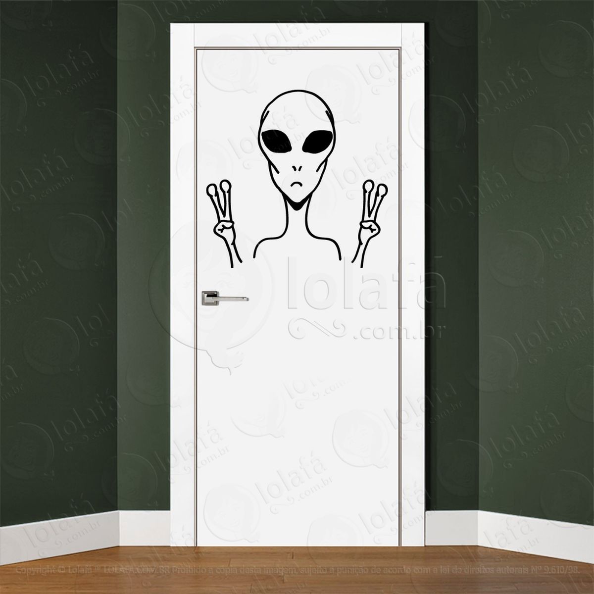 adesivo d alien 000105 2