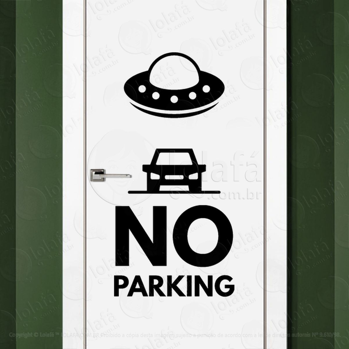 proibido estacionar adesivos alienígenas intergalácticos mod:137