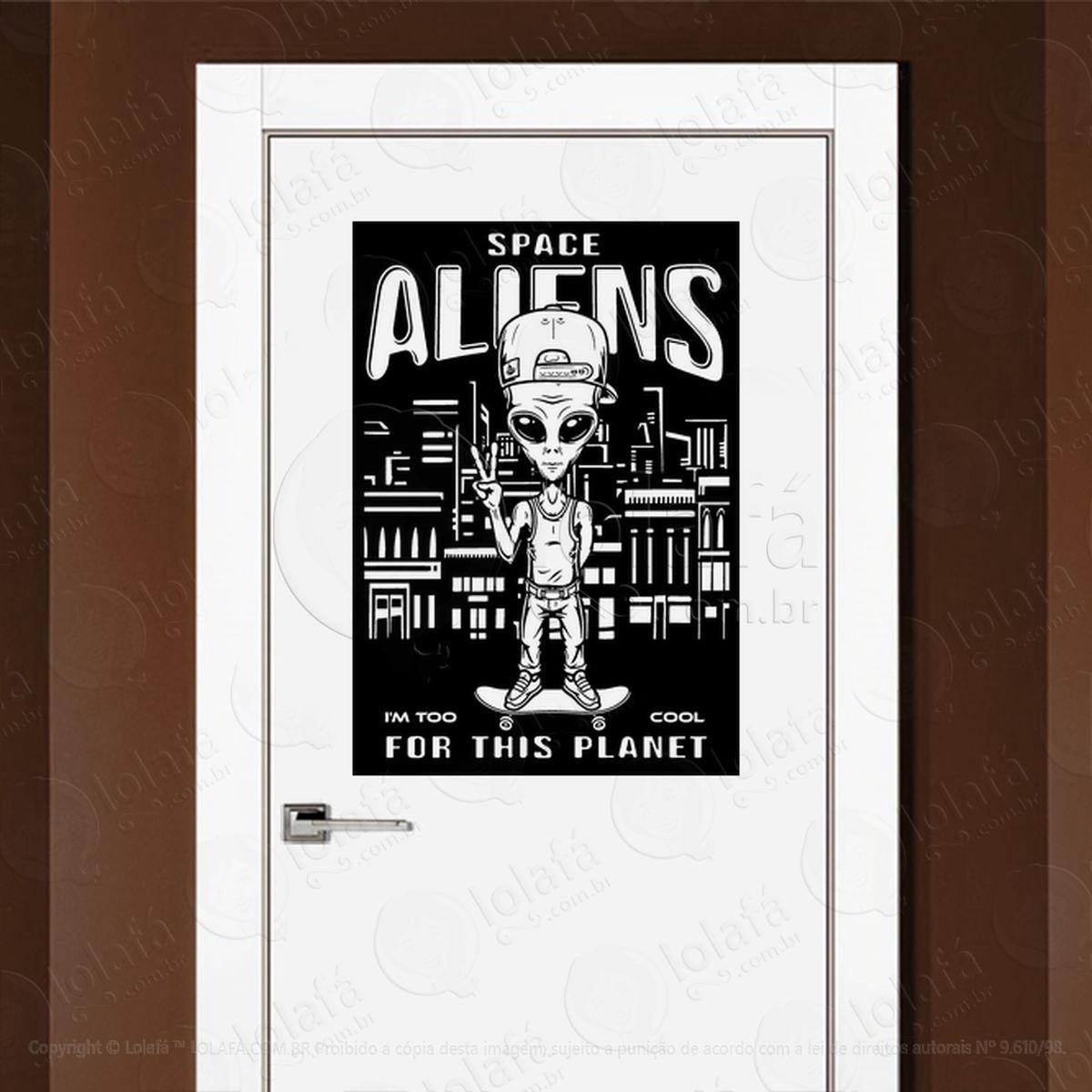 aliens espaciais eu sou legal demais para esse planeta adesivos alienígenas intergalácticos mod:202