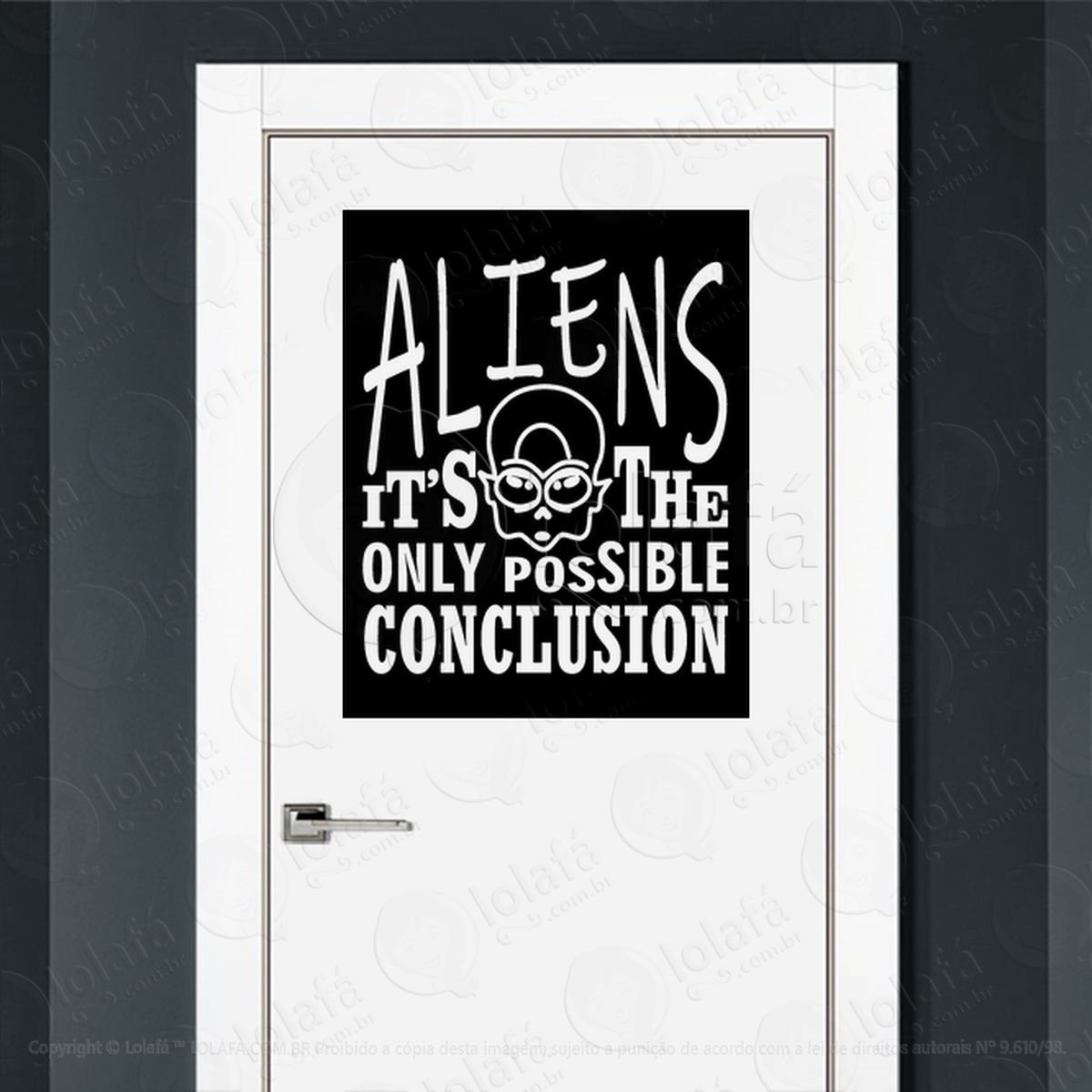 aliens é apenas a conclusão possível adesivos alienígenas intergalácticos mod:277