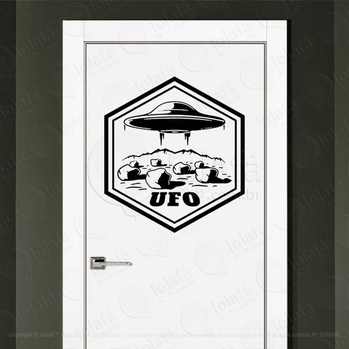 placa ufo adesivos alienígenas intergalácticos mod:394