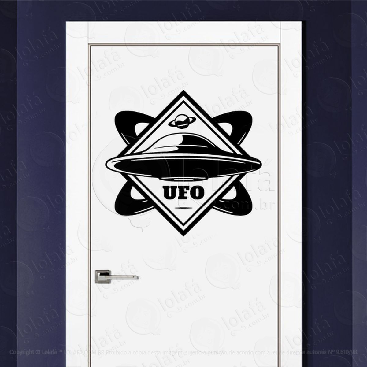 placa ufo ovni adesivos alienígenas intergalácticos mod:398