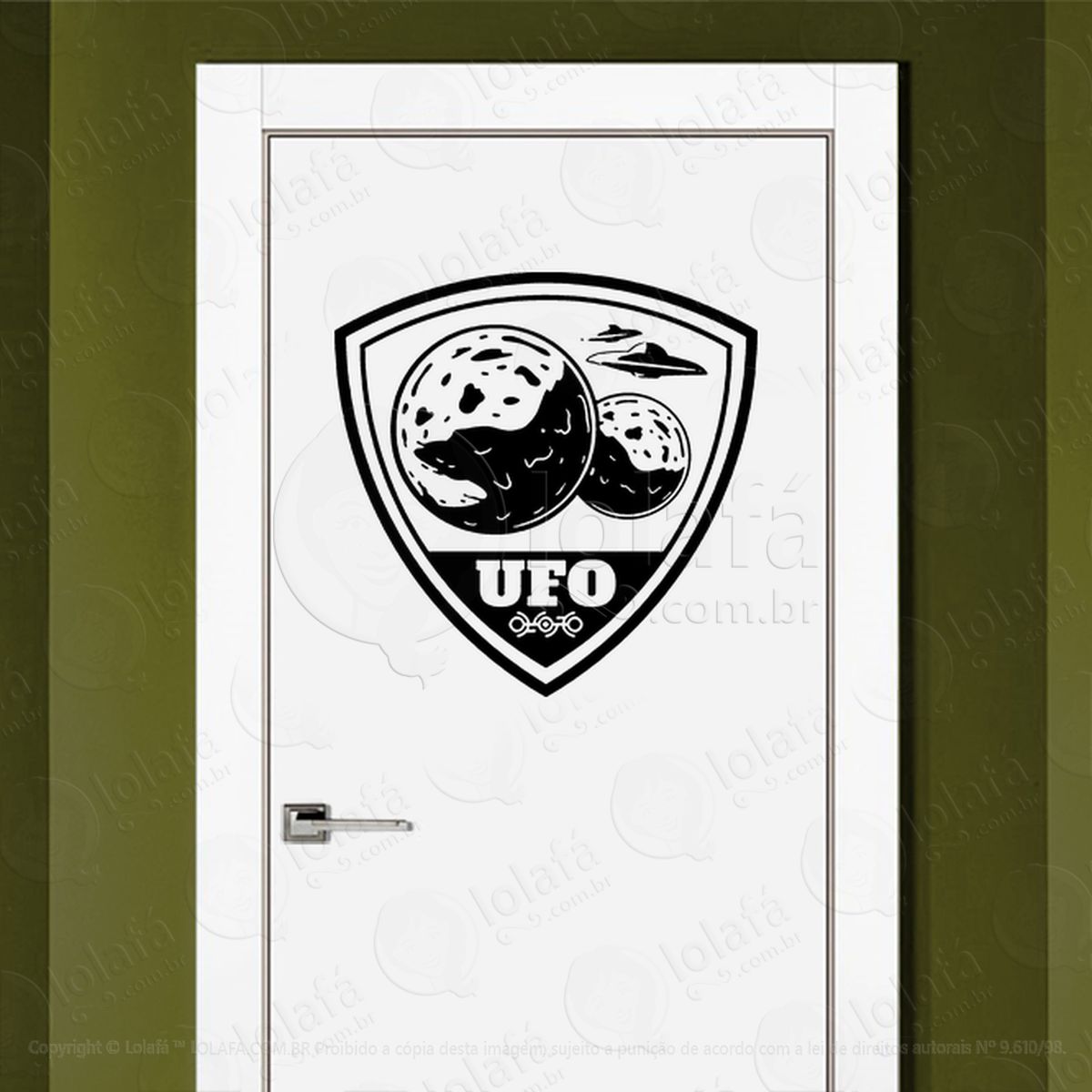 ufo brasão ovni adesivos alienígenas intergalácticos mod:400