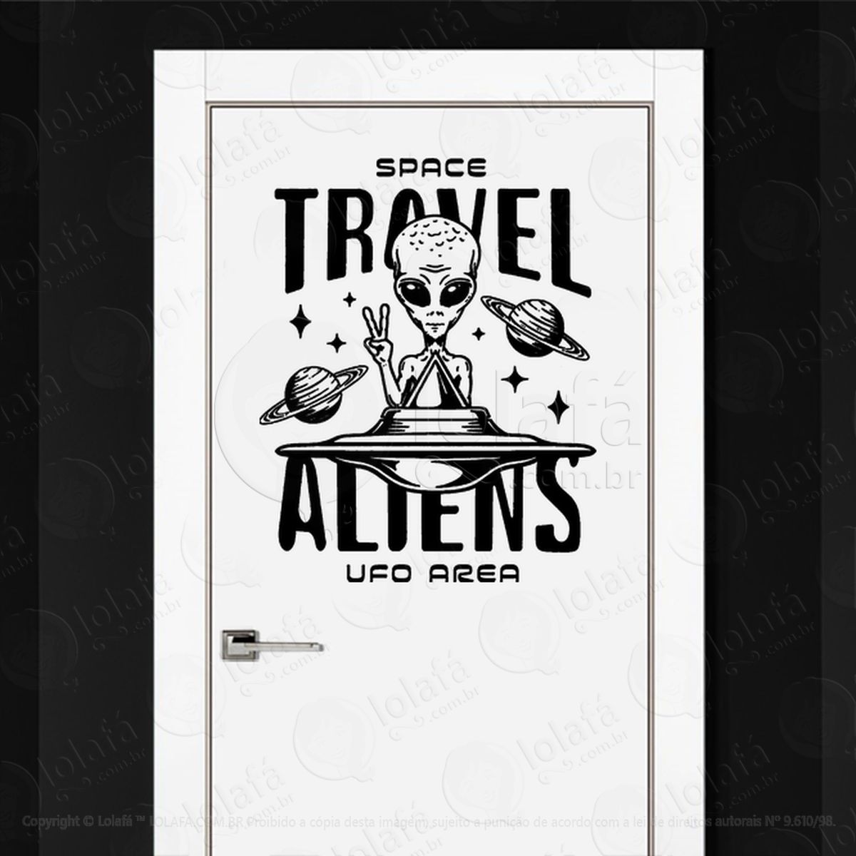 viagem espacial Área de ovnis alienígenas adesivos alienígenas intergalácticos mod:418
