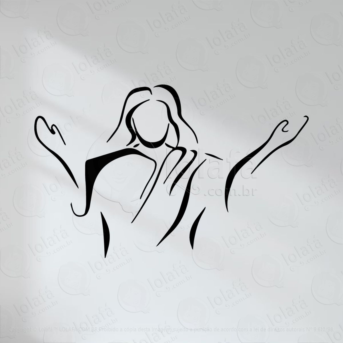 jesus cristo adesivos religiosos mod:16