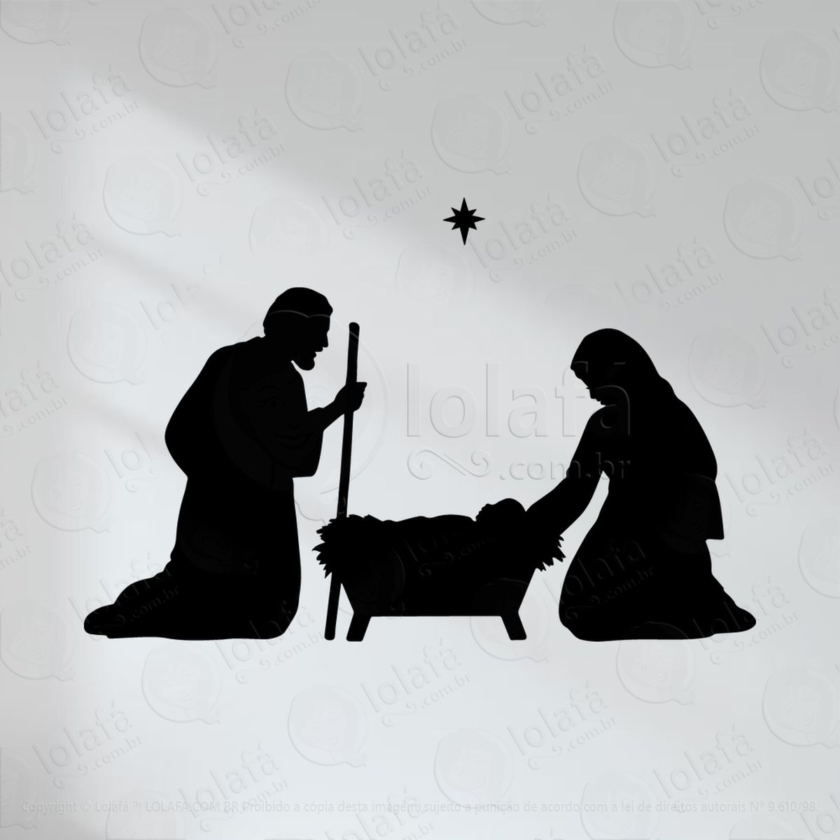 jesus nasceu adesivos religiosos mod:51