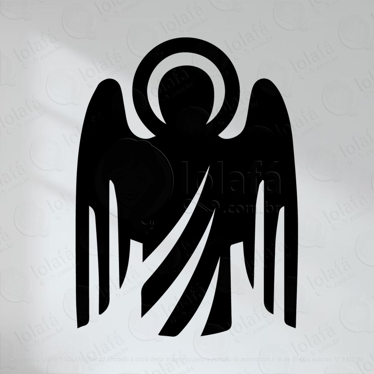 anjo adesivos religiosos mod:52