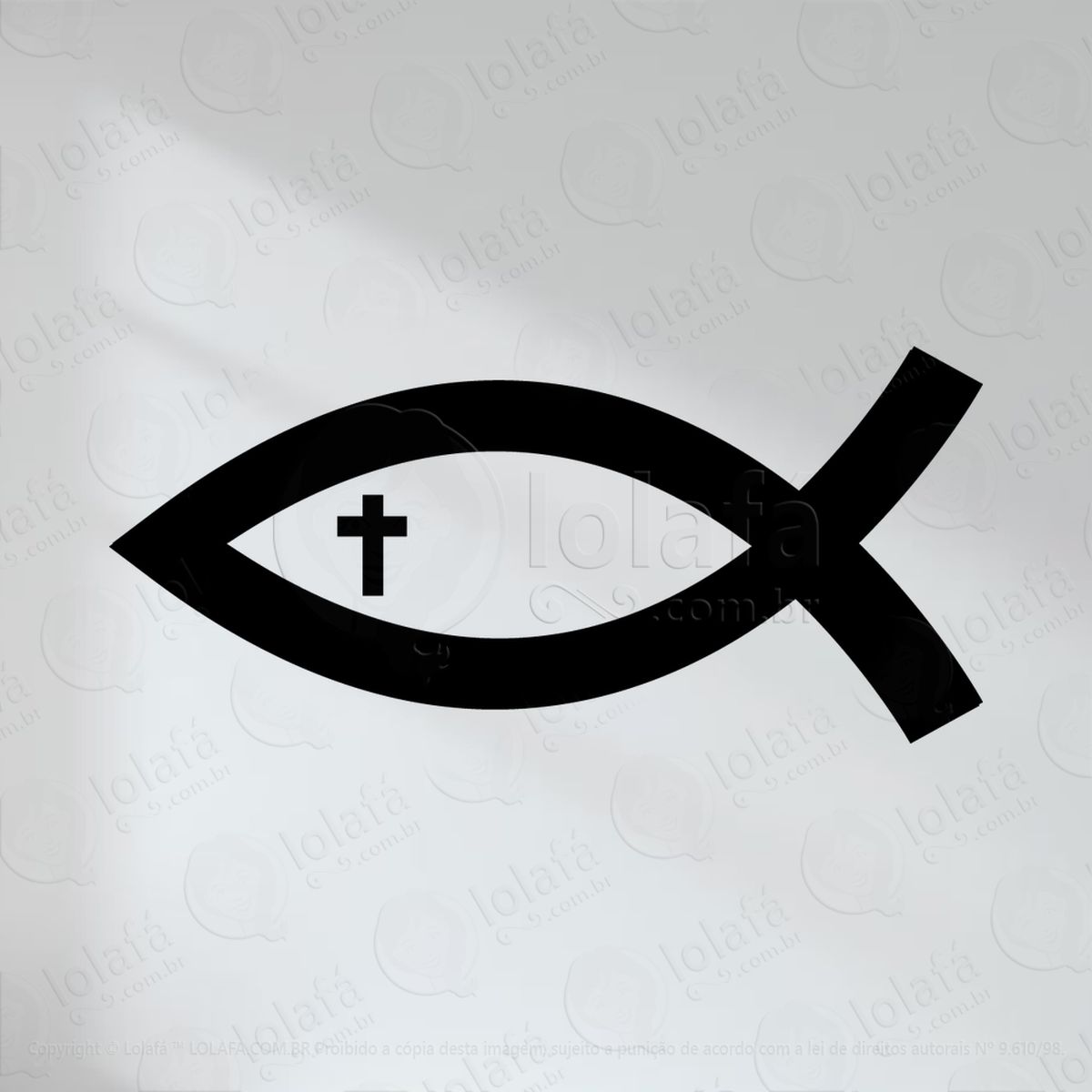 peixe de jesus adesivos religiosos mod:82