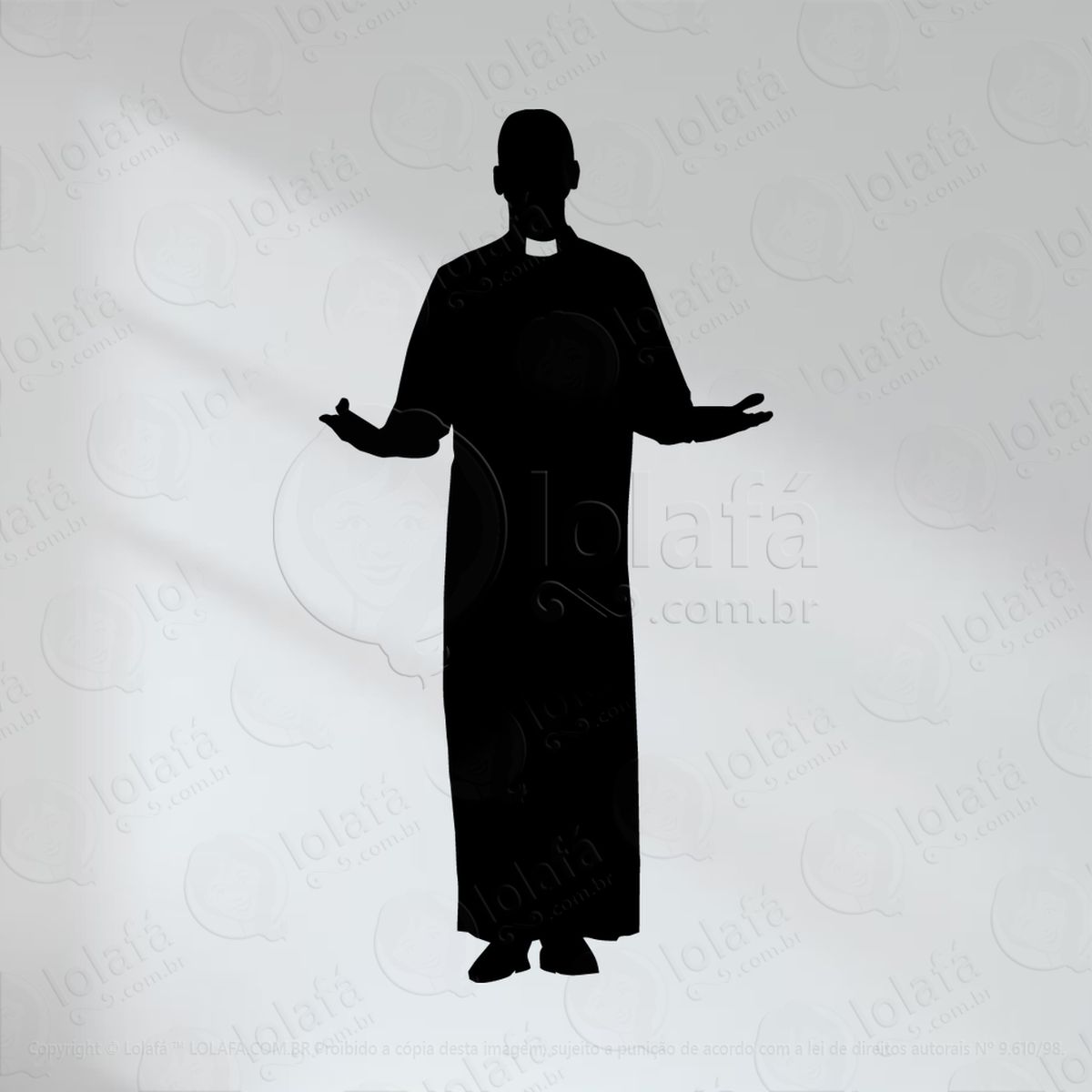 Padre Adesivo de Parede Decorativo para Casa, Quarto, Sala e Vidro - Mod:86