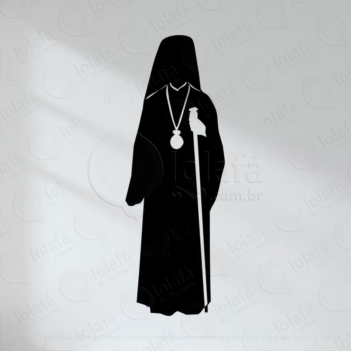 freira adesivos religiosos mod:92
