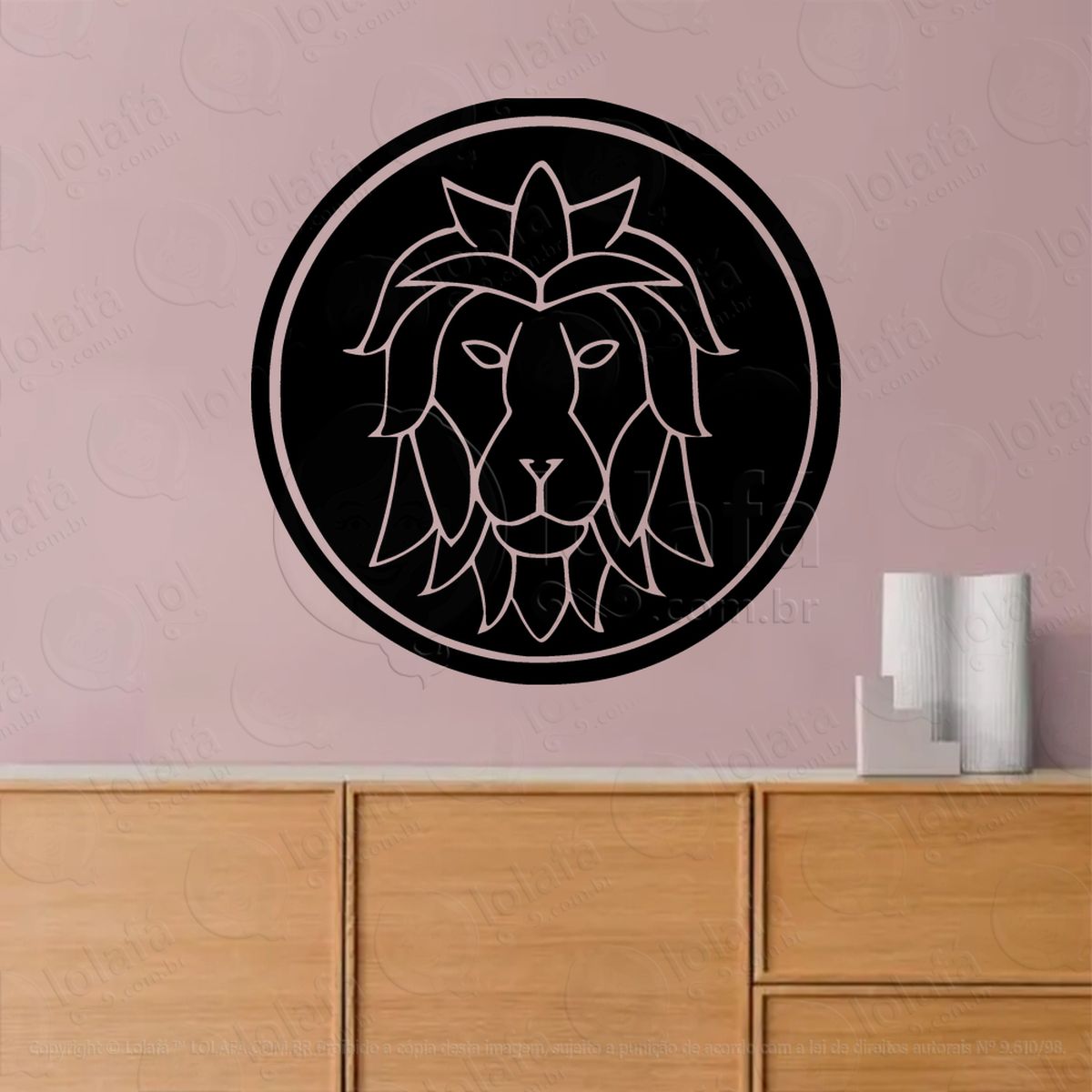 mandala signo de leão astrologia leo adesivos para altar ocultista mod:36