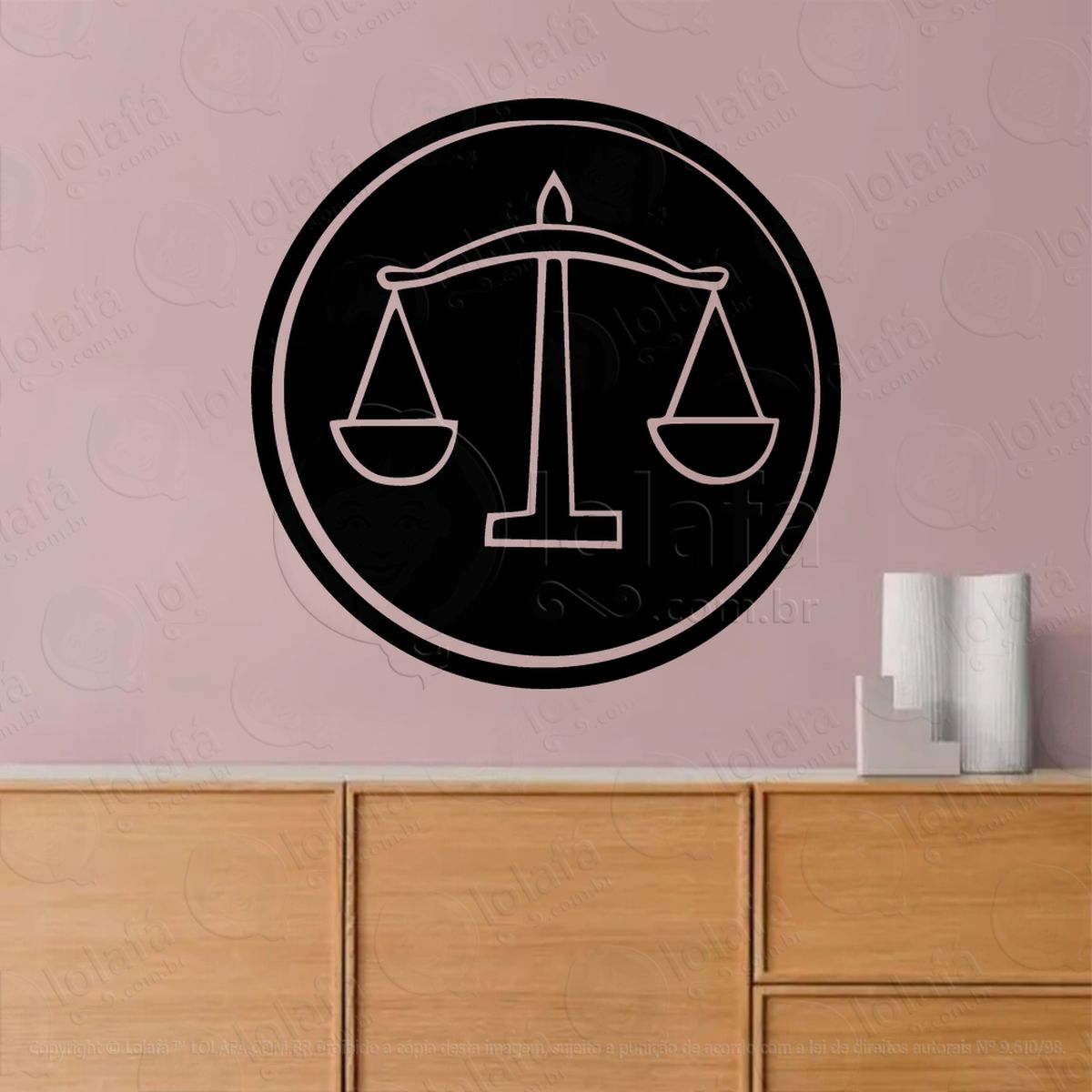 mandala signo de libra astrologia adesivos para altar ocultista mod:37