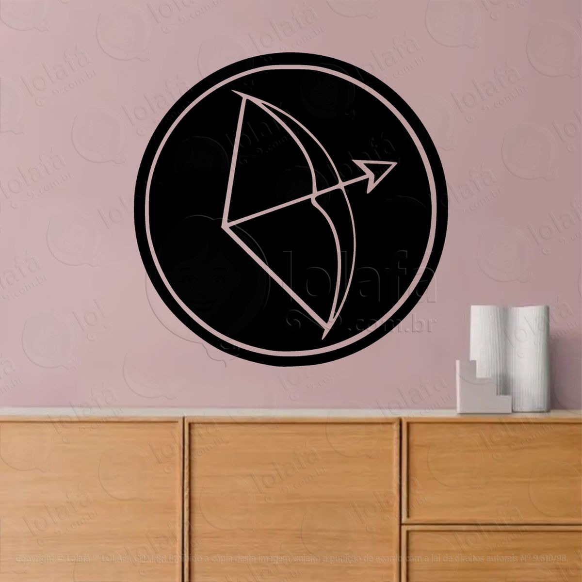 mandala signo de sagitários astrologia sagitaries adesivos para altar ocultista mod:39