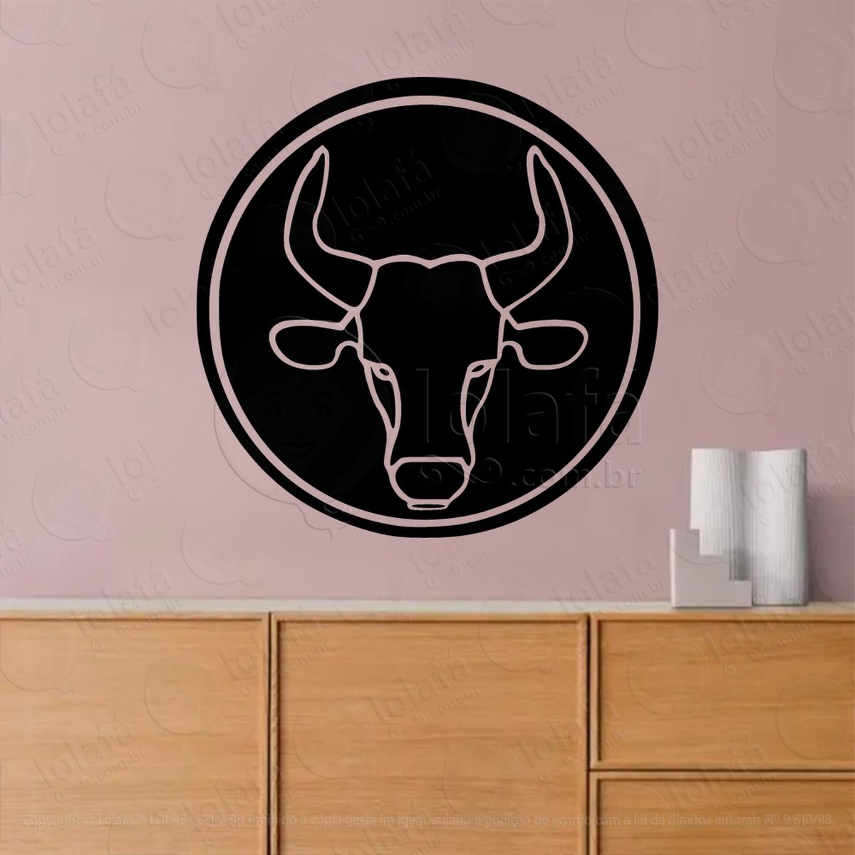 mandala signo de touro astrologia taurus adesivos para altar ocultista mod:41