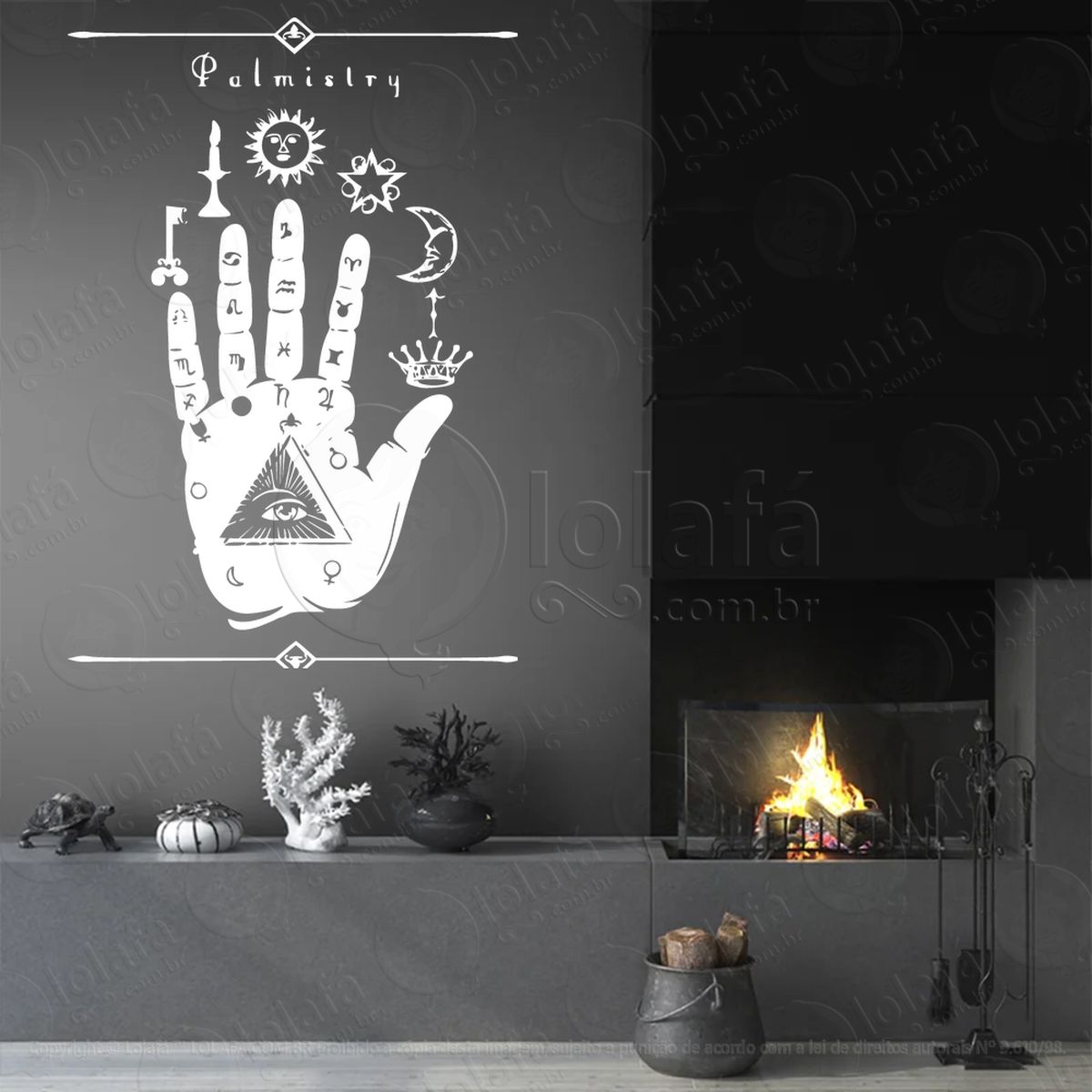 quiromancia palmistry adesivos para altar ocultista mod:50