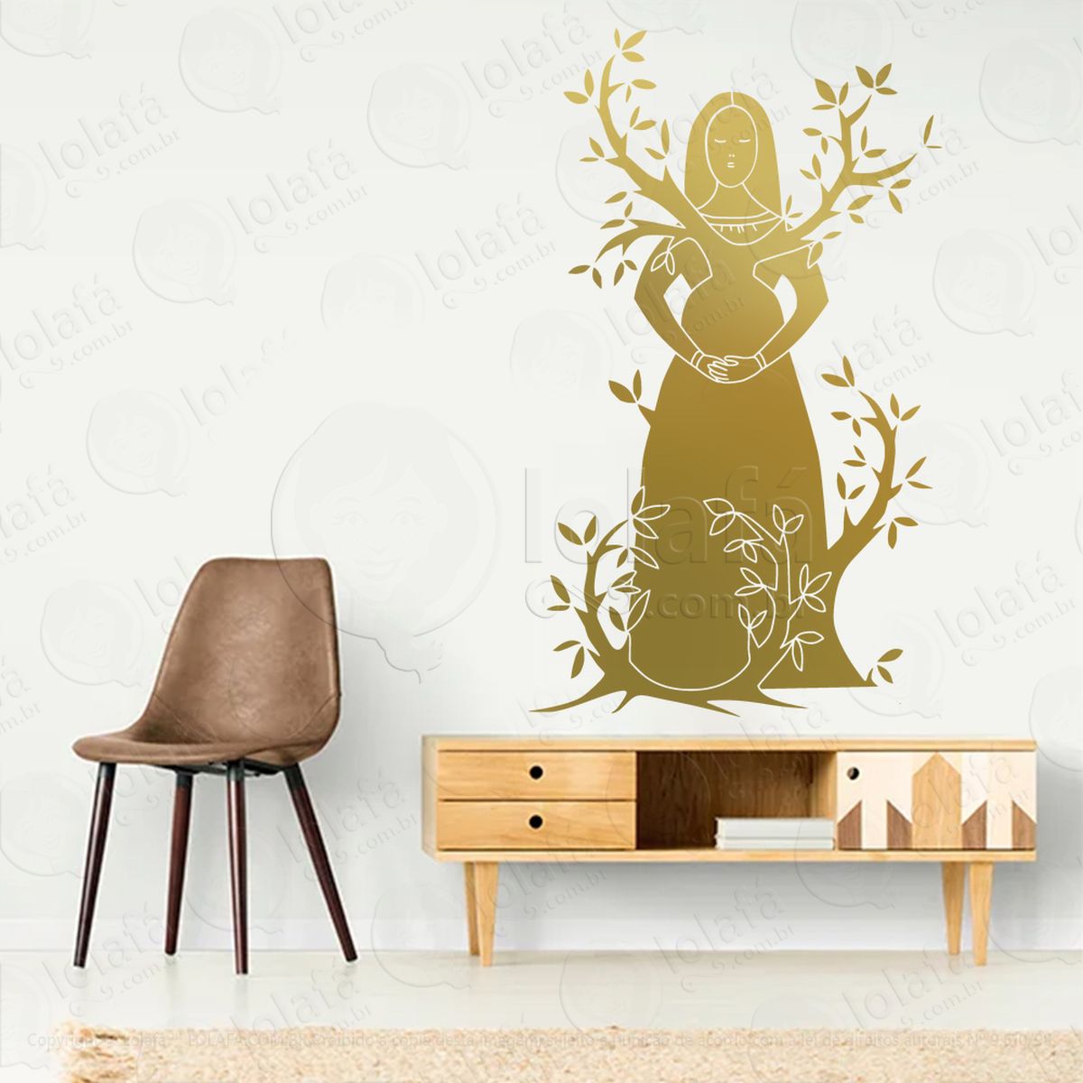 mulher Árvore tree woman adesivos para altar ocultista mod:69