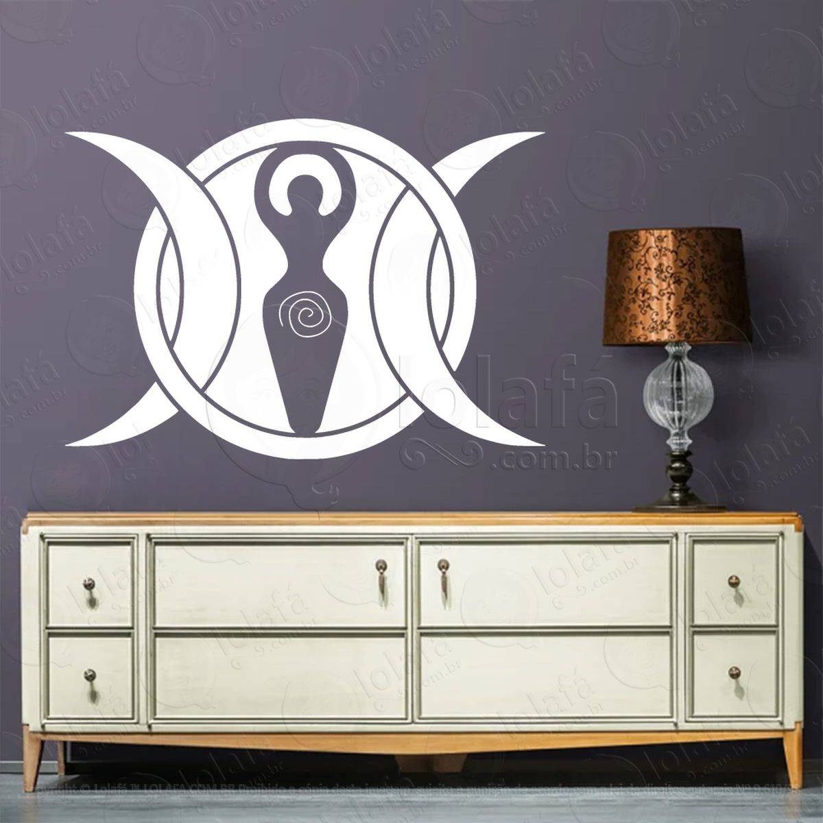 espiral trimoon adesivos para altar ocultista mod:71