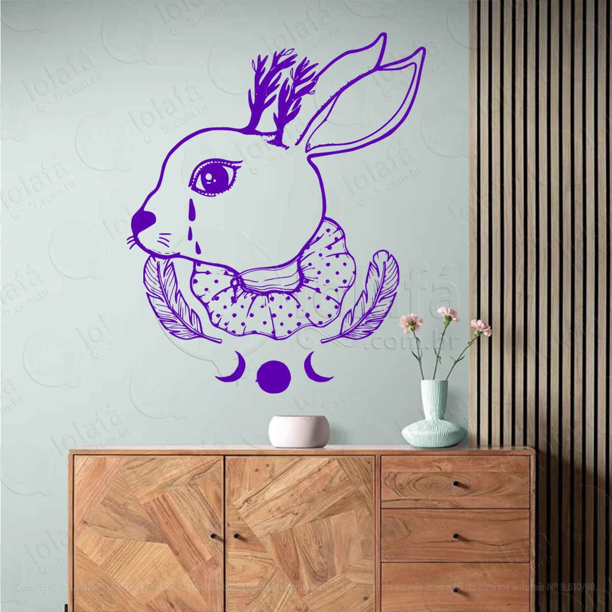 lebre mística mystic hare adesivos para altar ocultista mod:83