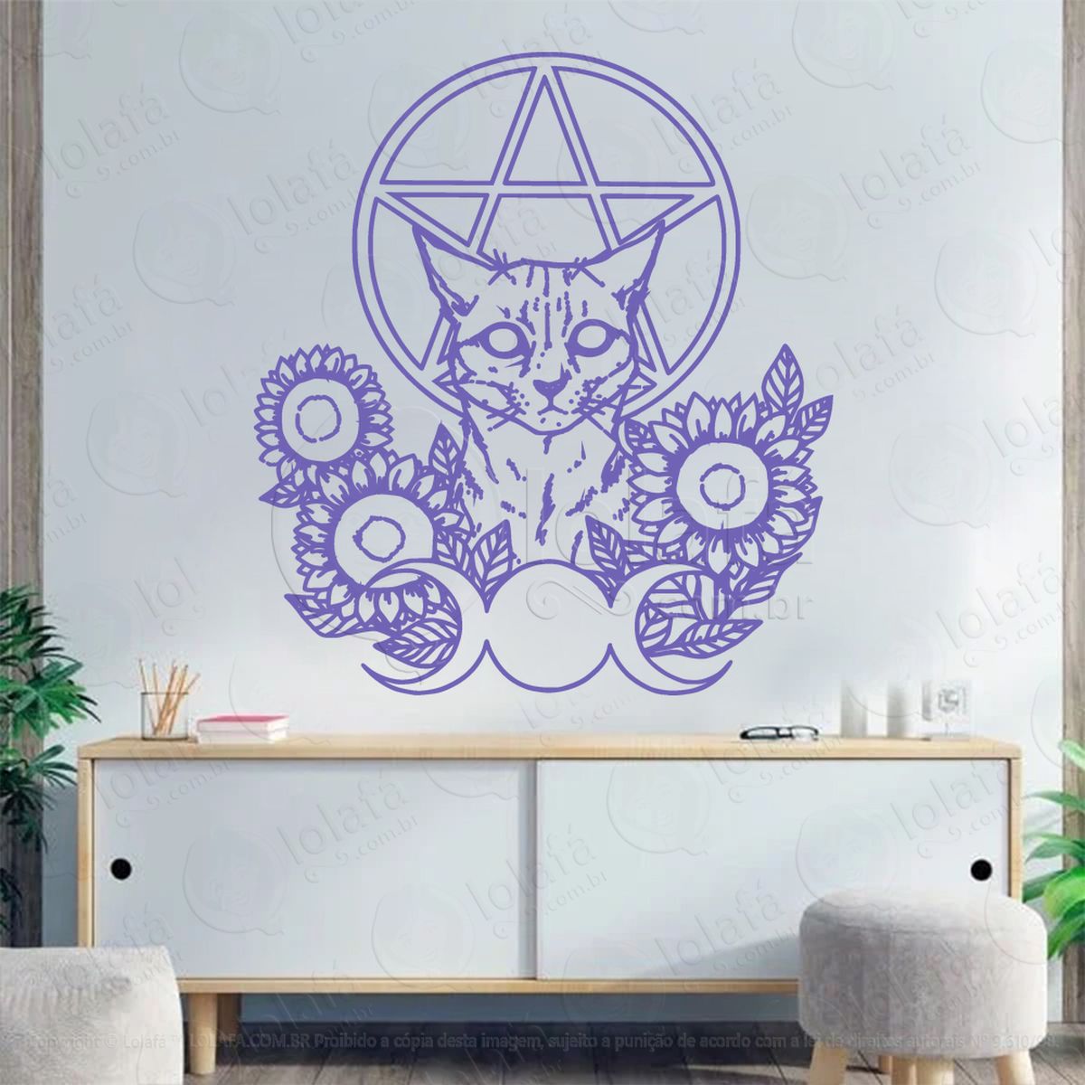 gato místico mystic puss adesivos para altar ocultista mod:84