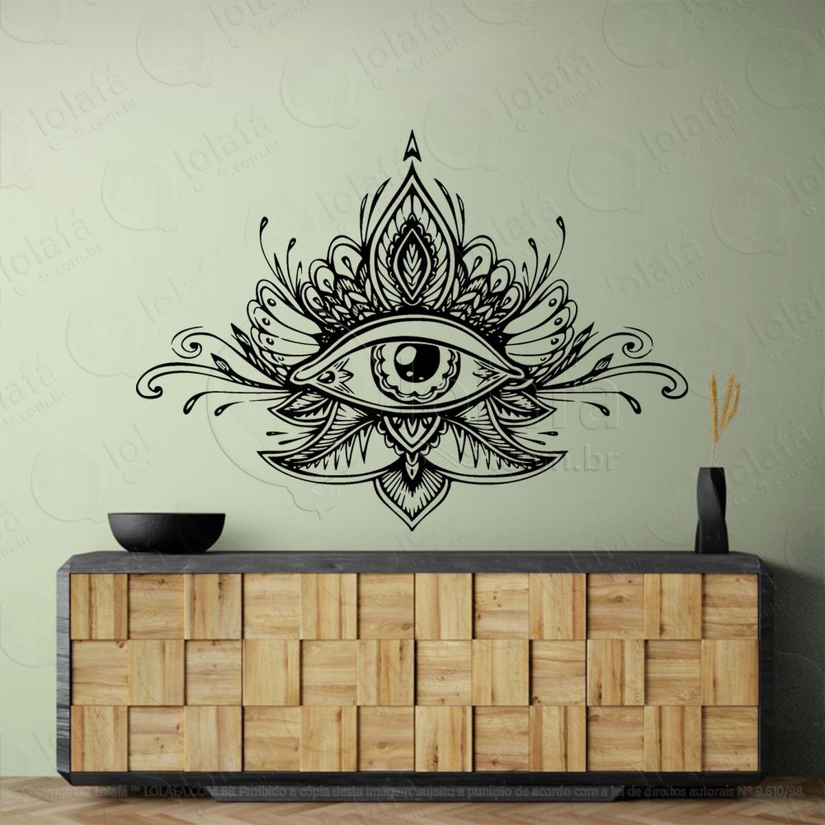 olho ornamental eye adesivos para altar ocultista mod:87