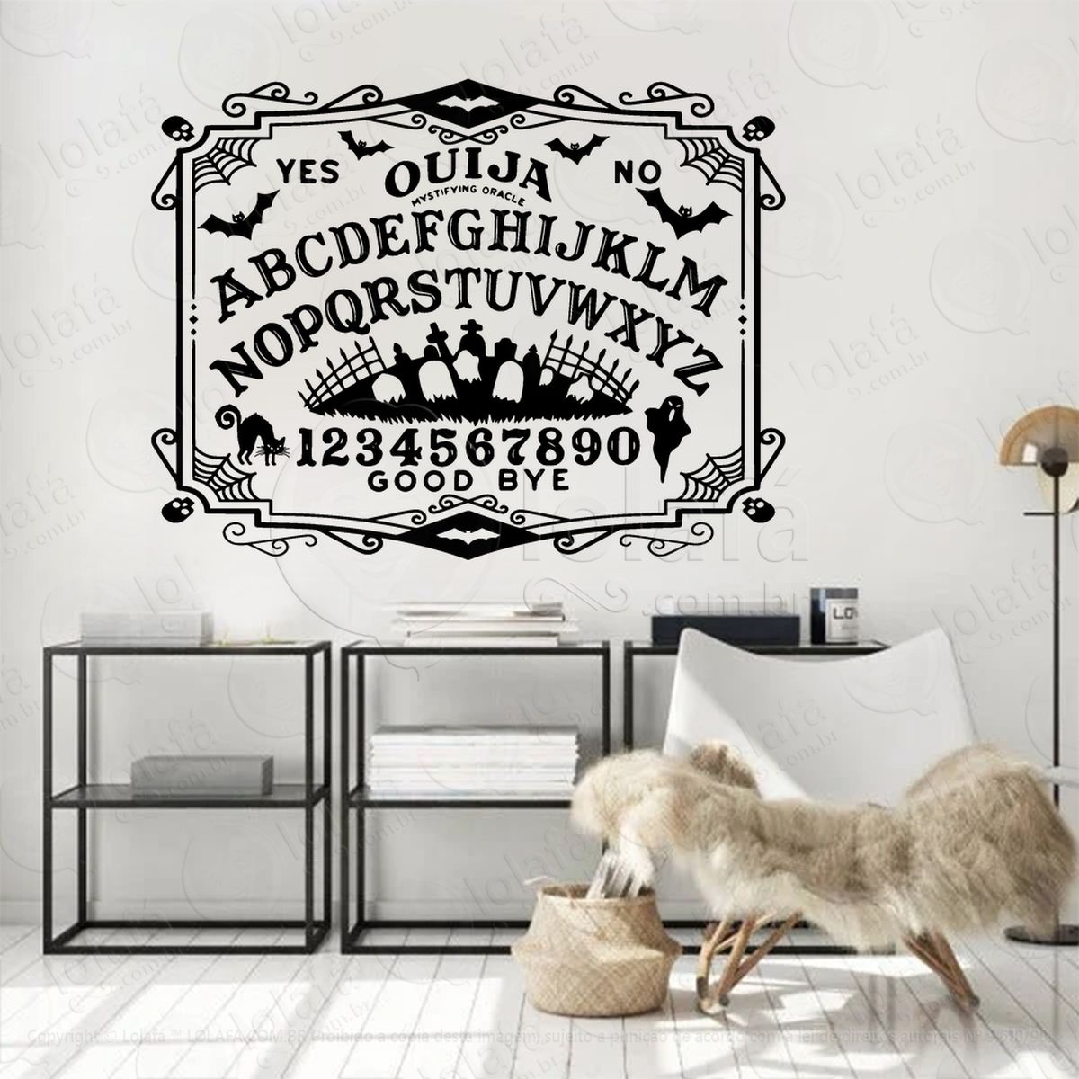 tabuleiro ouija board adesivos para altar ocultista mod:88