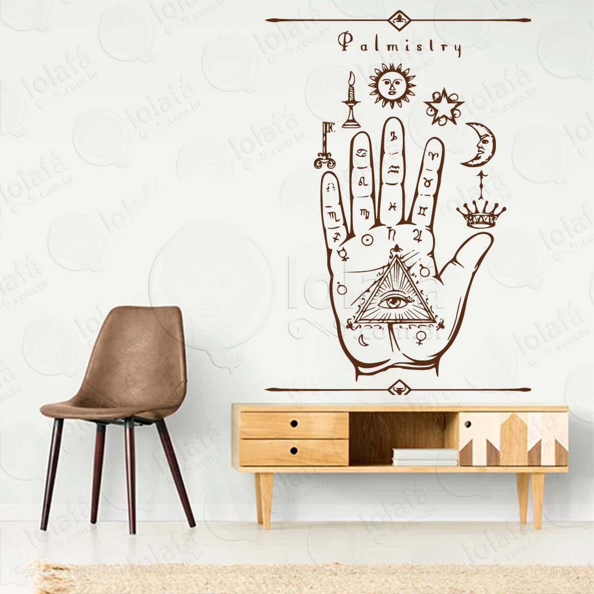 quiromancia palmistry adesivos para altar ocultista mod:92