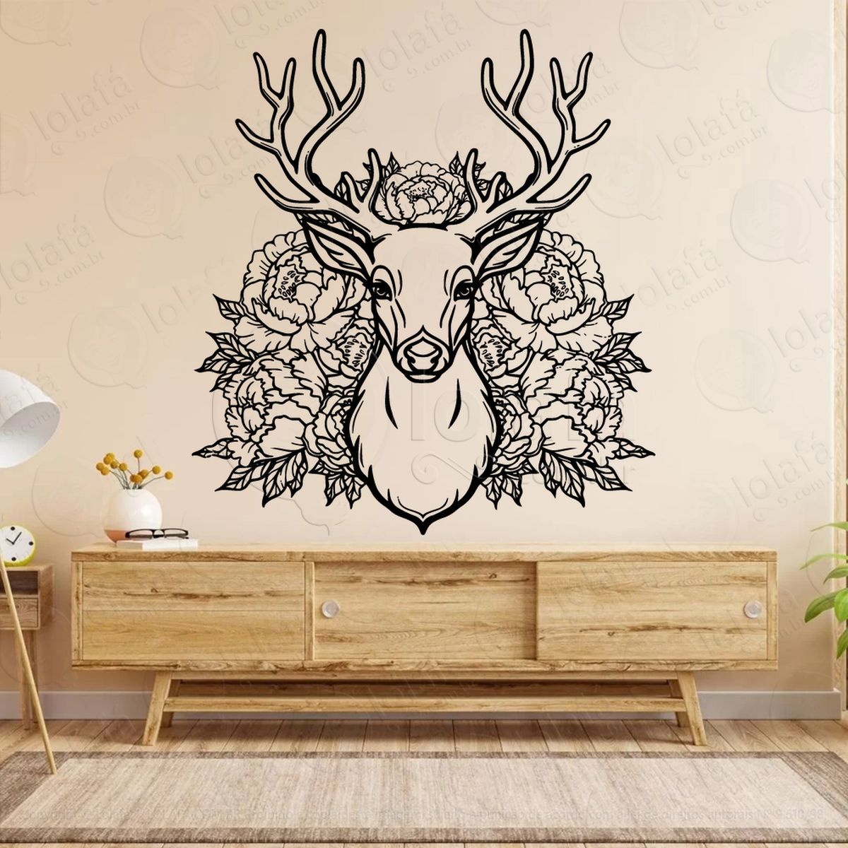 veado da naruza stag adesivos para altar ocultista mod:115