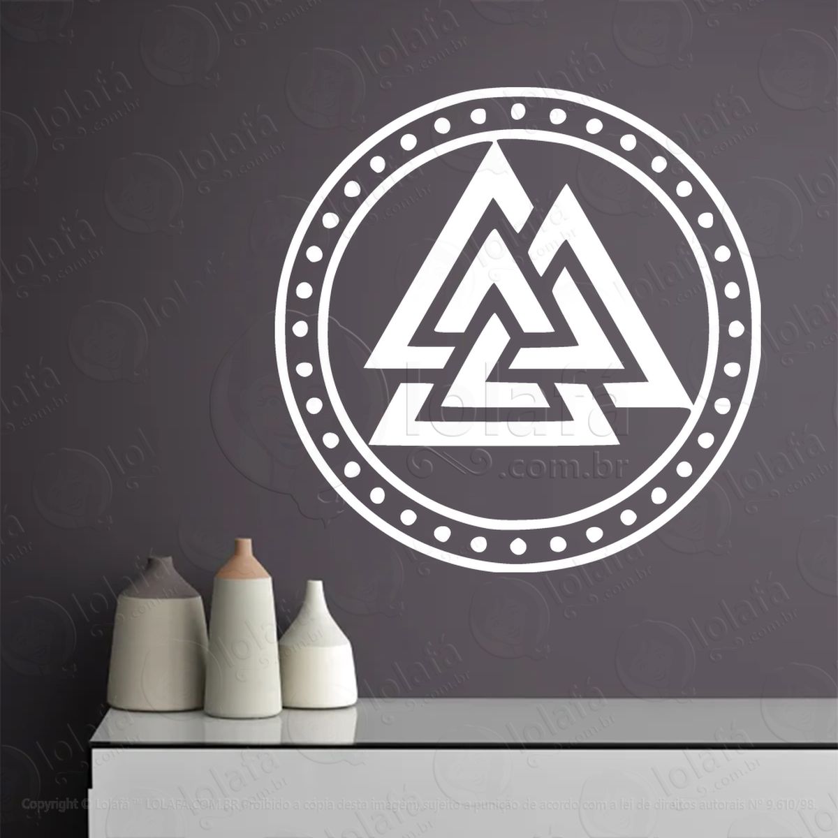 valknut adesivos para altar ocultista mod:132
