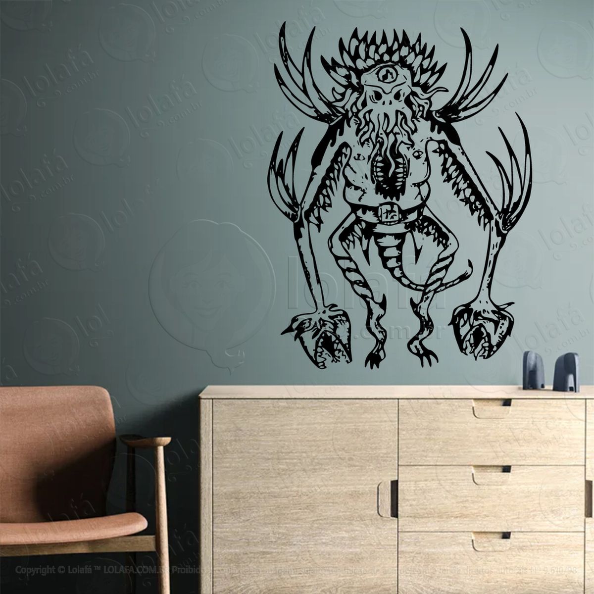 demônio demon adesivos para altar ocultista mod:168