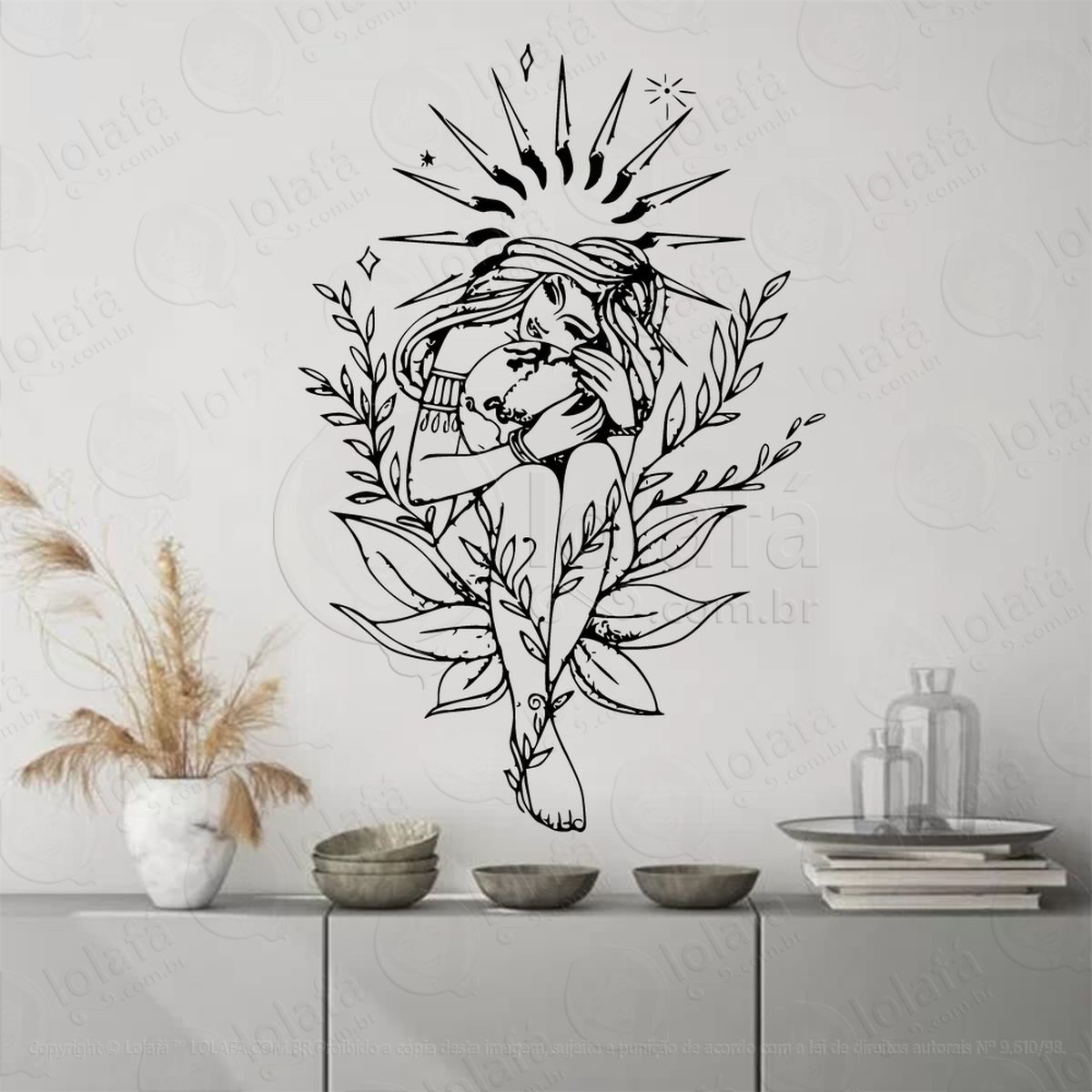 mãe terra earth mother adesivos para altar ocultista mod:170