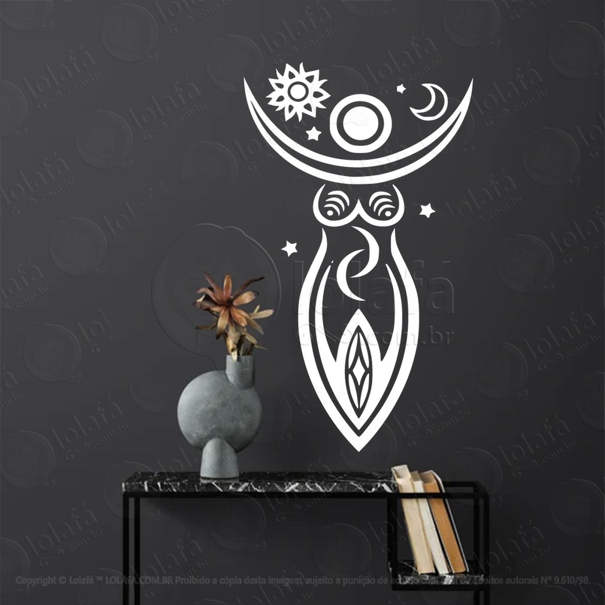 deusa do céu goddess of the sky adesivos para altar ocultista mod:176