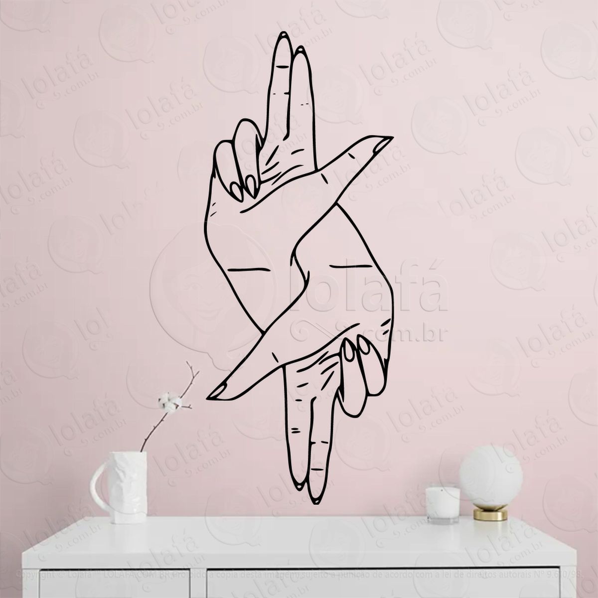 mãos hands adesivos para altar ocultista mod:188