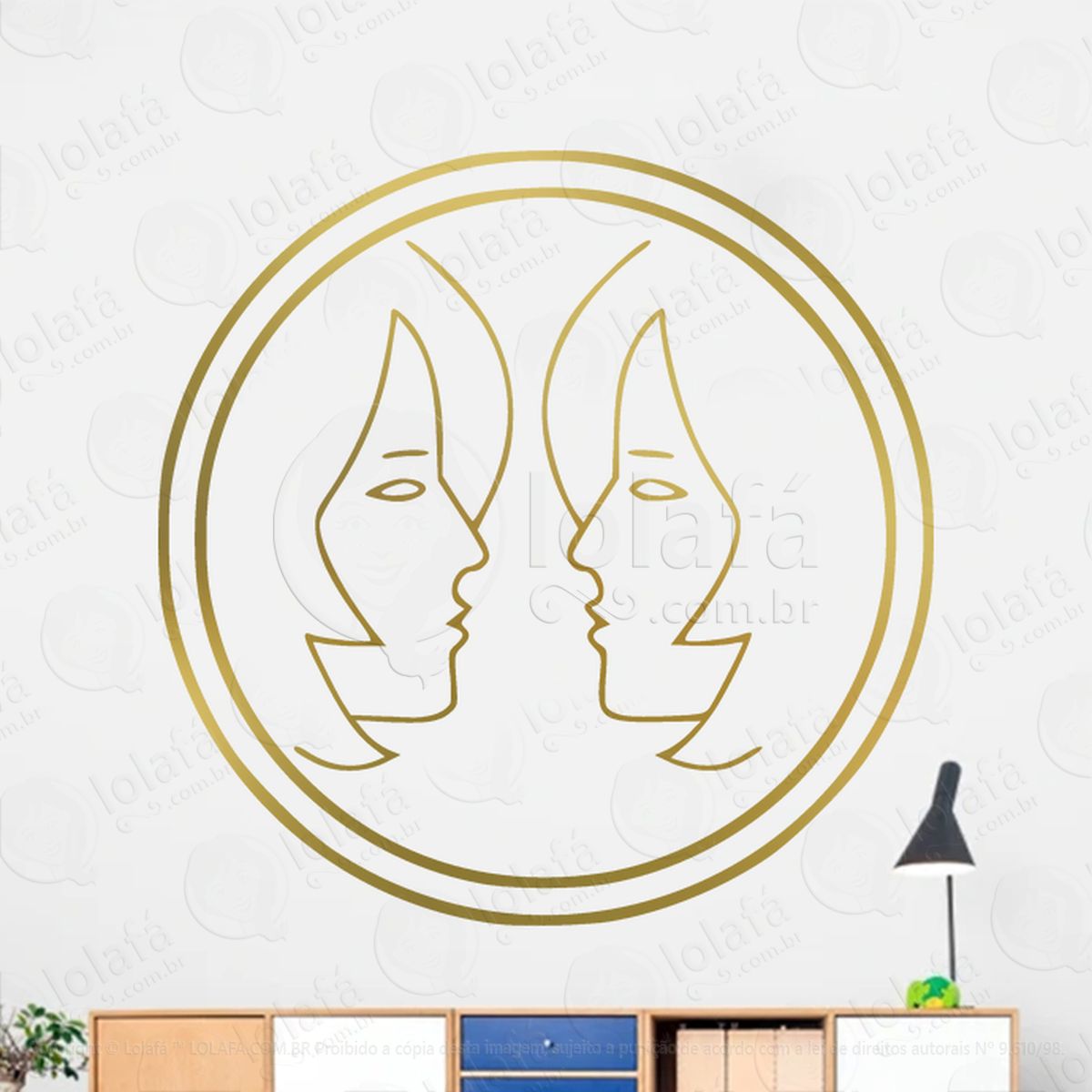 mandala signo de simples gêmeos astrologia gemini adesivos para altar ocultista mod:223