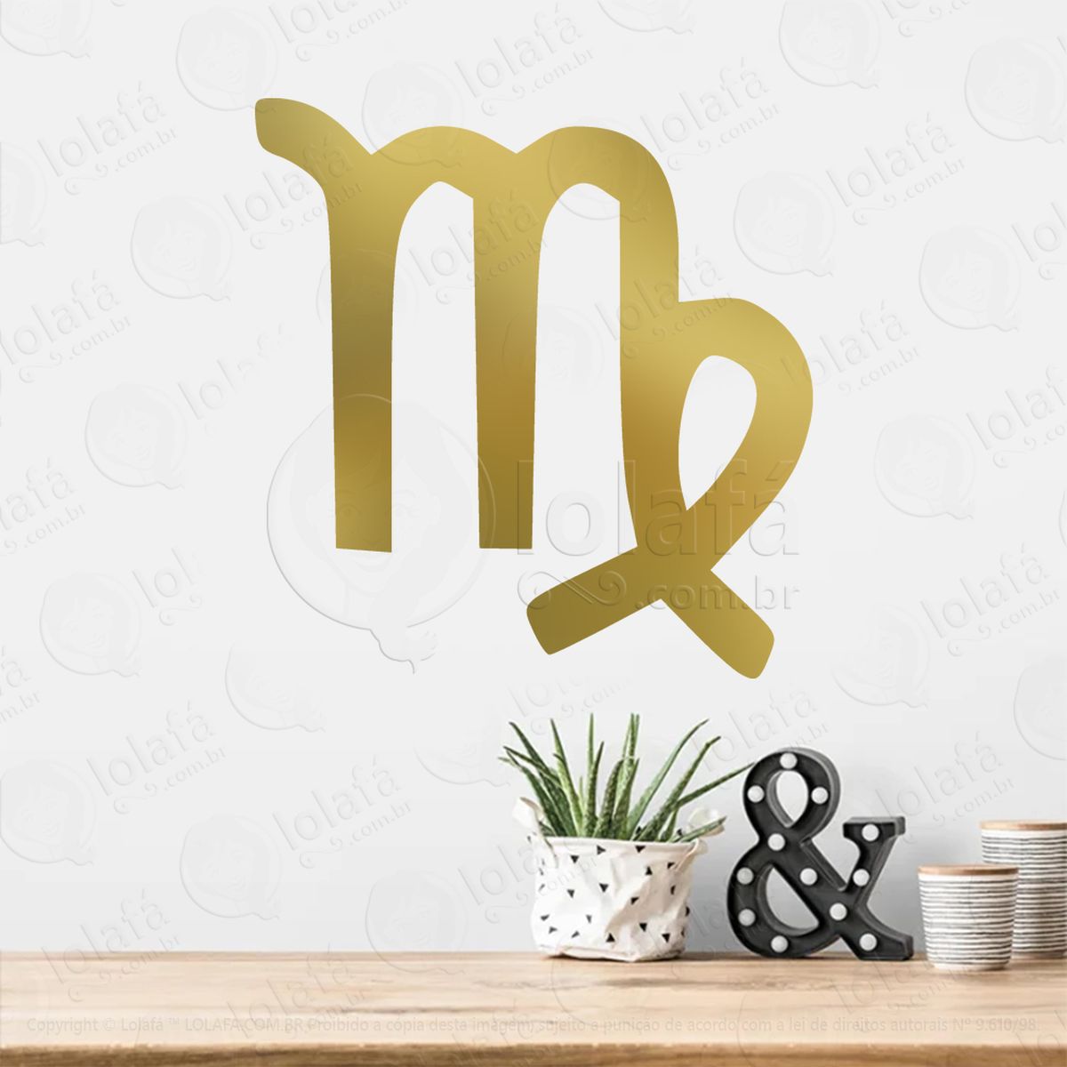 símbolo de virgem astrologia virgo adesivos para altar ocultista mod:233