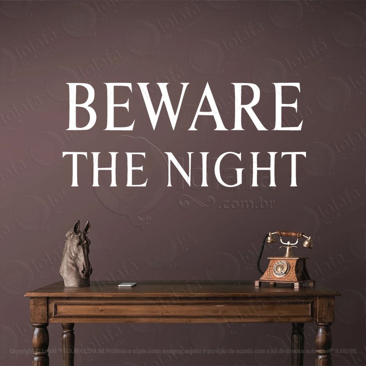 cuidado com a noite beware the night adesivos para altar ocultista mod:244