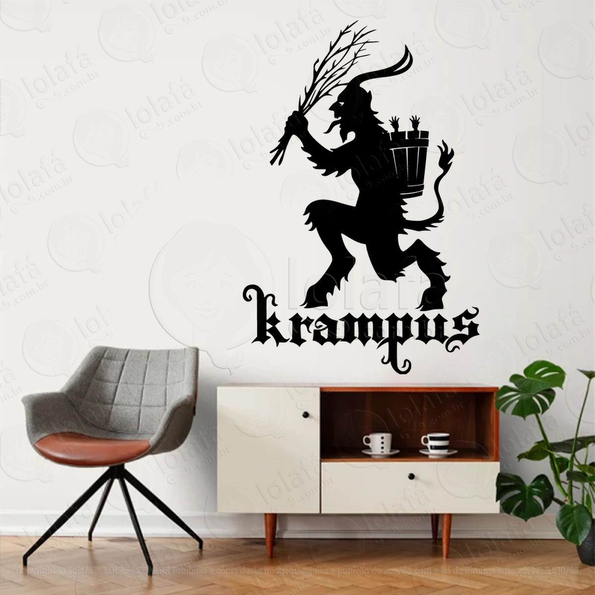 krampus adesivos para altar ocultista mod:260