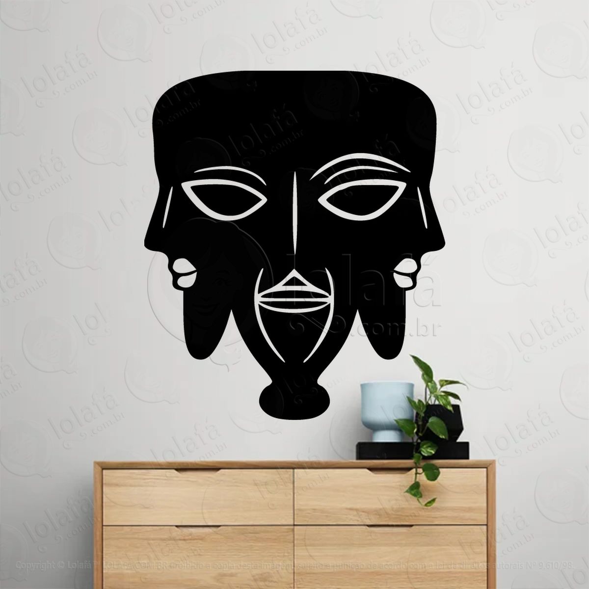 deus de três faces three faced god adesivos para altar ocultista mod:276