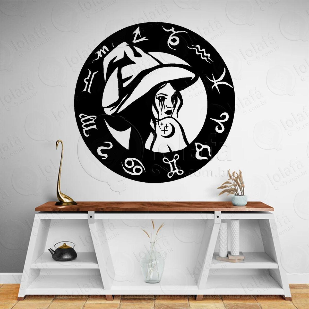mulher bruxa zodíaco adesivos para altar ocultista mod:302