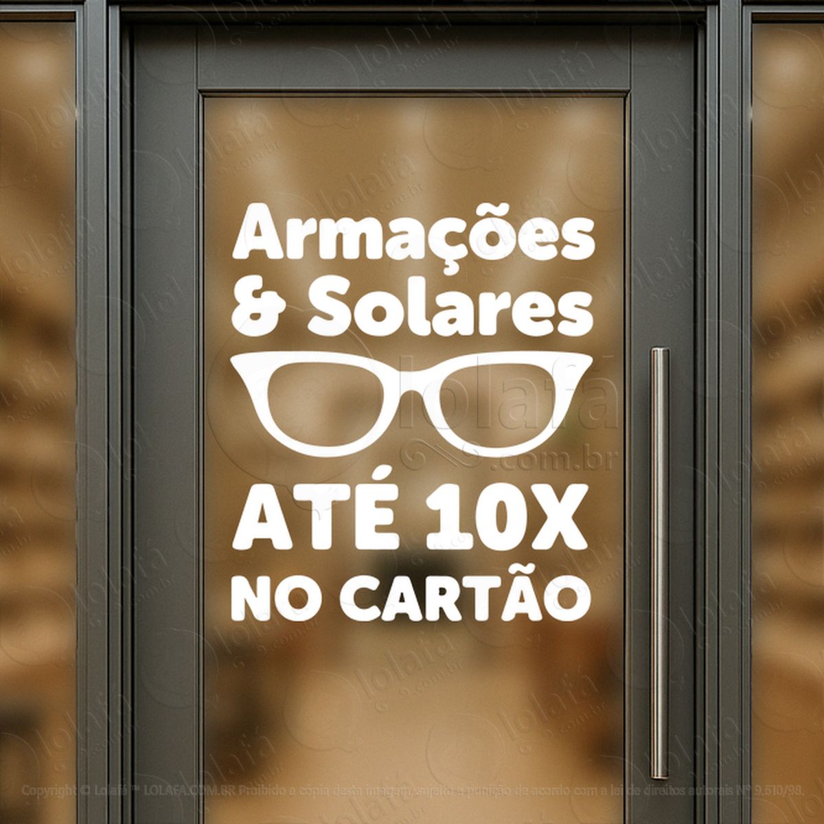armações e solares em até 10x Óculos promoção loja adesivos para vitrine Ótica mod:32